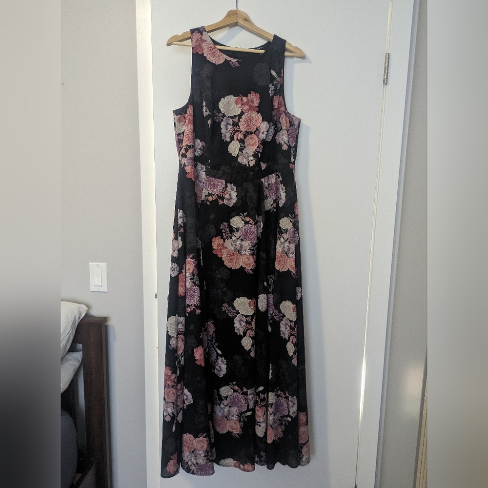 Torrid Floor Length Floral Dress